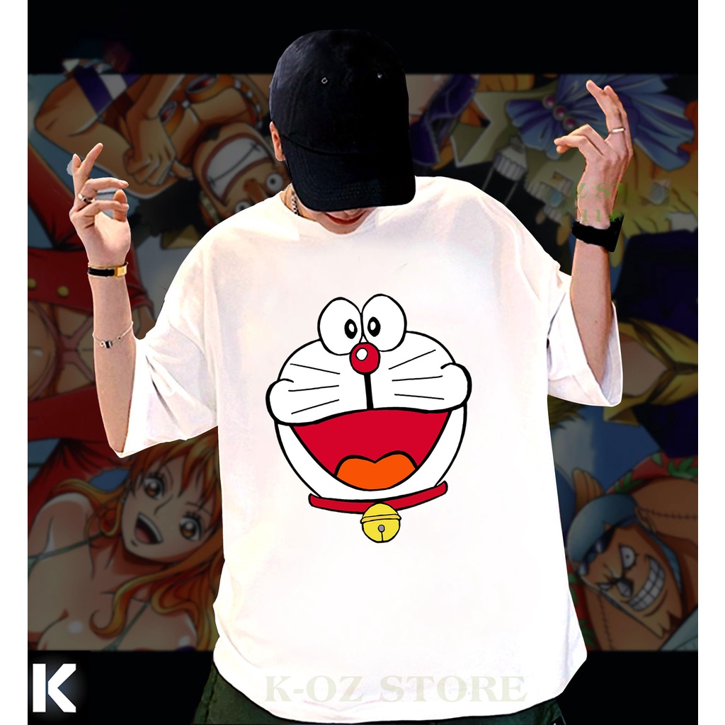 ÁO THUN FORM RỘNG IN HÌNH DORAEMON-MÈO MÁY IN HÌNH HOẠT HÌNH CUTE CHẤT LIỆU VẢI THUN CAO CẤP GIÁ RẺ TEAM - 230621