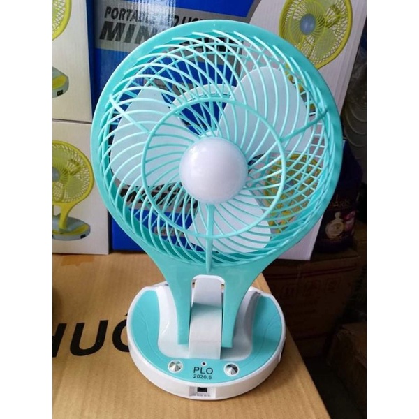 Quạt Tích Điện Kiêm Đèn Pin Mini Fan