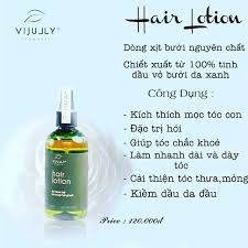 [SALE]TINH DẦU BƯỞI VIJULLY KHÔNG HỘP CÒN TEM VÀ VÒI XỊT TÓC VIJULLY