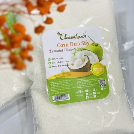 Hạnh Nhân Lát, Cơm Dừa Classy Foods 1kg
