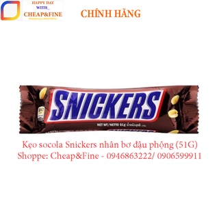 Kẹo socola Snickers nhân bơ đậu phộng