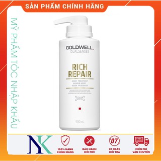 Hấp dầu Goldwell 60sec treatment phục hồi tóc hư tổn 500ml