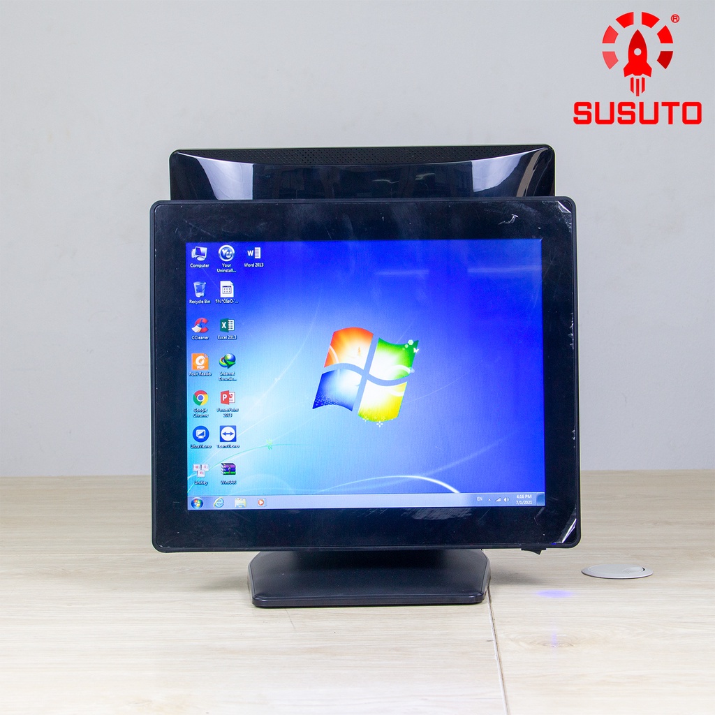 Máy POS bán hàng SC-130AS (i3, 4G DDR RAM, 64G SSD, 15 inch, Black, 2 màn) | BigBuy360 - bigbuy360.vn