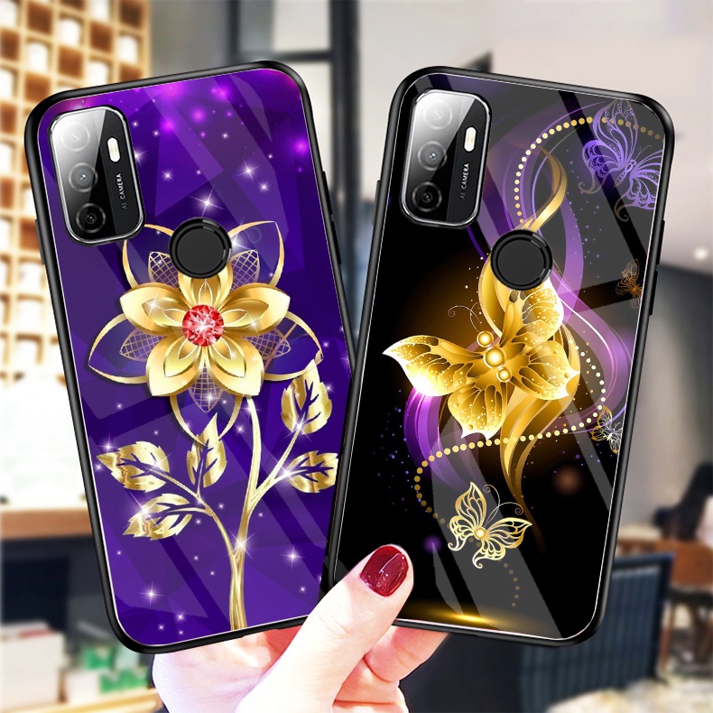 Ốp Lưng OPPO A53 Ốp kính bóng cao cấp mới nhất
