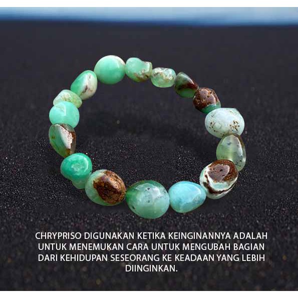 Vòng Tay Đính Đá Chrysoprase (gbp285)