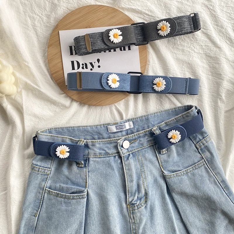 Thắt Lưng Da Co Giãn Không Đường May Thời Trang Cho Nữ