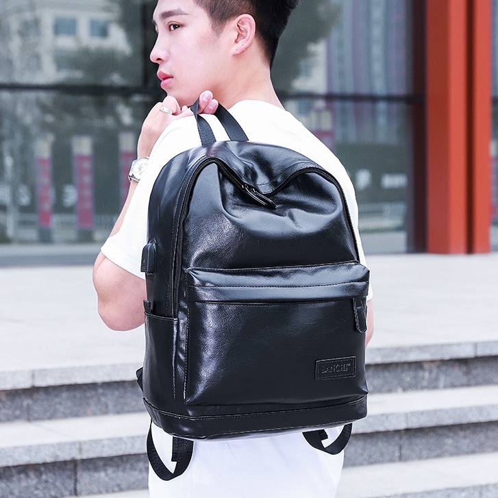 Balo đi học nam nữ da đẹp PUKA cặp đi học nam nữ da pu phong cách thời trang ulzzang