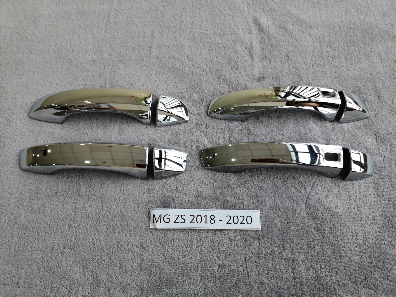 [Ảnh thật] Ốp hõm cửa ngoài, Ốp tay nắm ngoài MG ZS 2018-2020 màu bạc/Silver