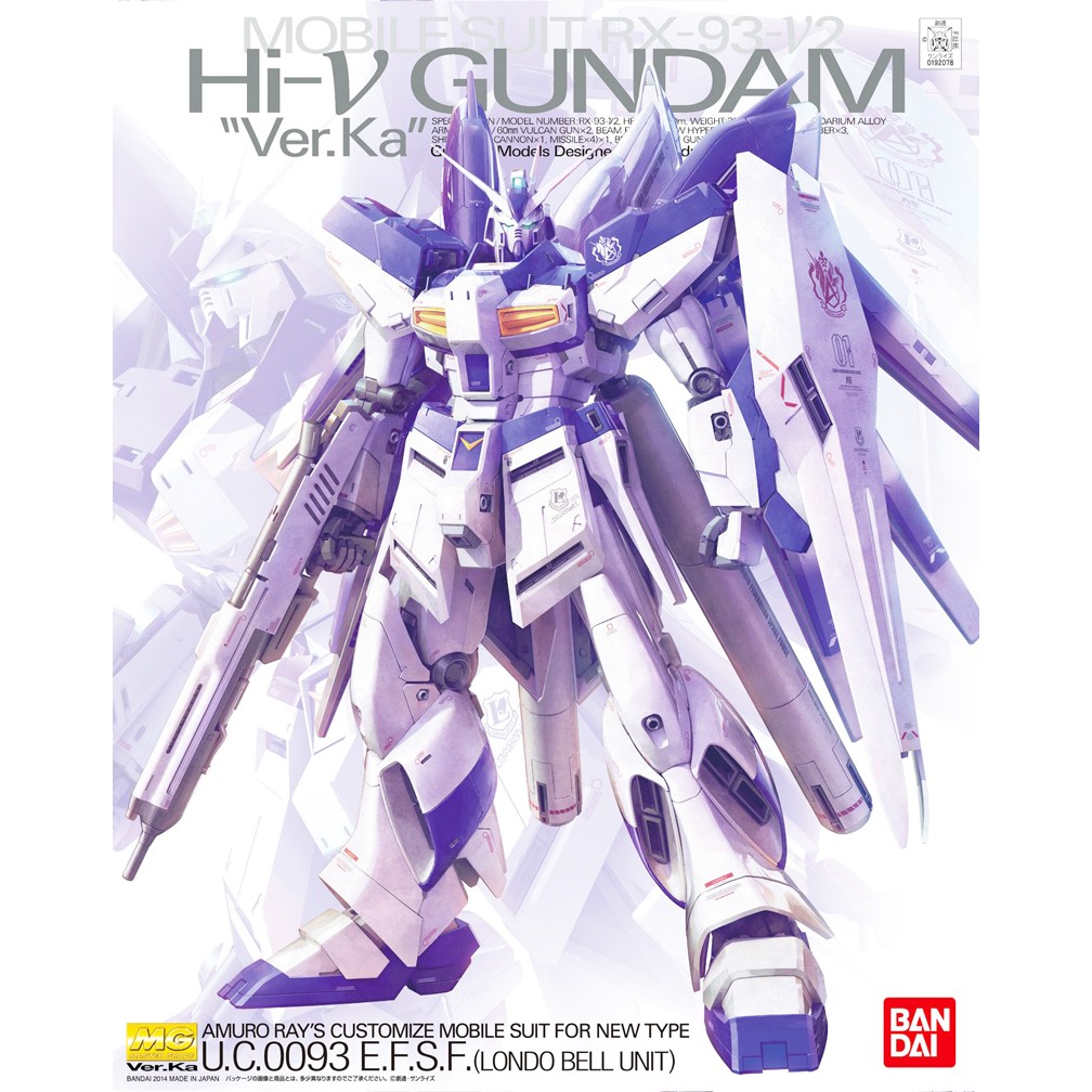 Mô Hình Gundam Bandai MG RX-93-V2 Hi nu Ver Ka [GDB] [BMG]