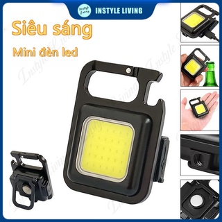 Đèn LED mini, đèn pin mini đa chức năng, đèn khóa sạc USB, đèn pin siêu sáng, đèn kiểm tra COB, đèn pin có nút chai, đèn LED làm việc khẩn cấp ngoài trời