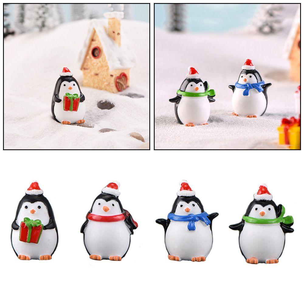 CONOPERY Mô Hình Chim Cánh Cụt Trang Trí Chậu Cây Bonsai Giáng Sinh