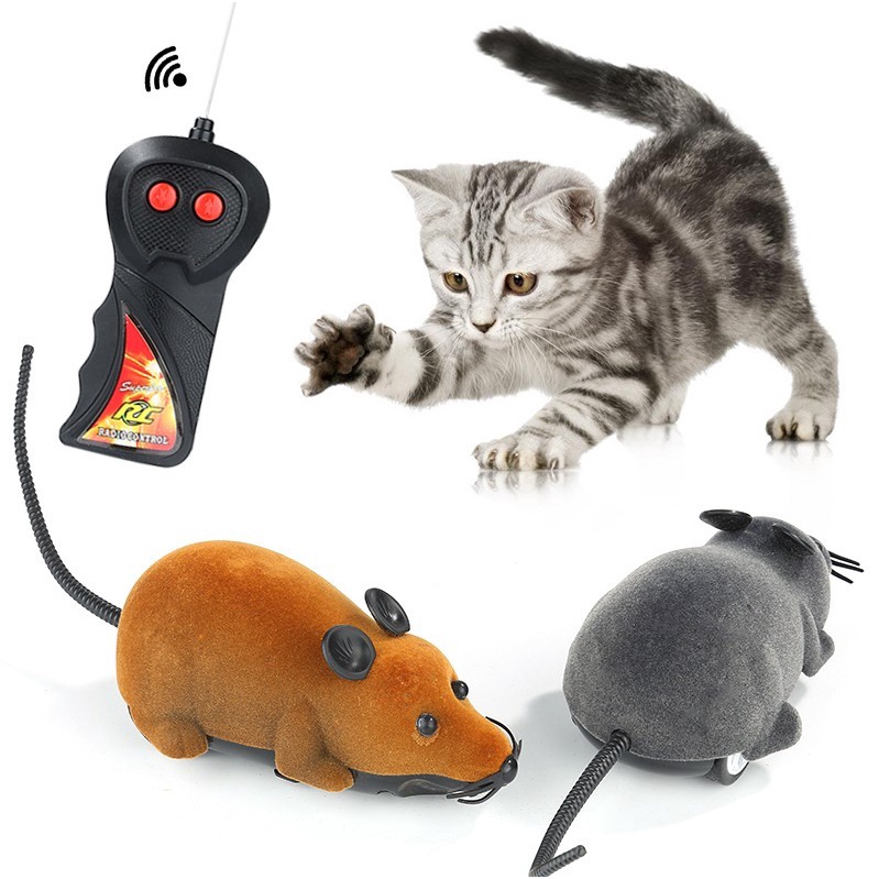 Đồ Chơi Cho Mèo Thú Cưng Chạy Điện Robot Đồ Chơi Cho Mèo Mô Phỏng Vui Nhộn Đạo Cụ Trêu Chọc Chuột Và Mèo Với Điều Khiển Từ Xa Màu Đen.
