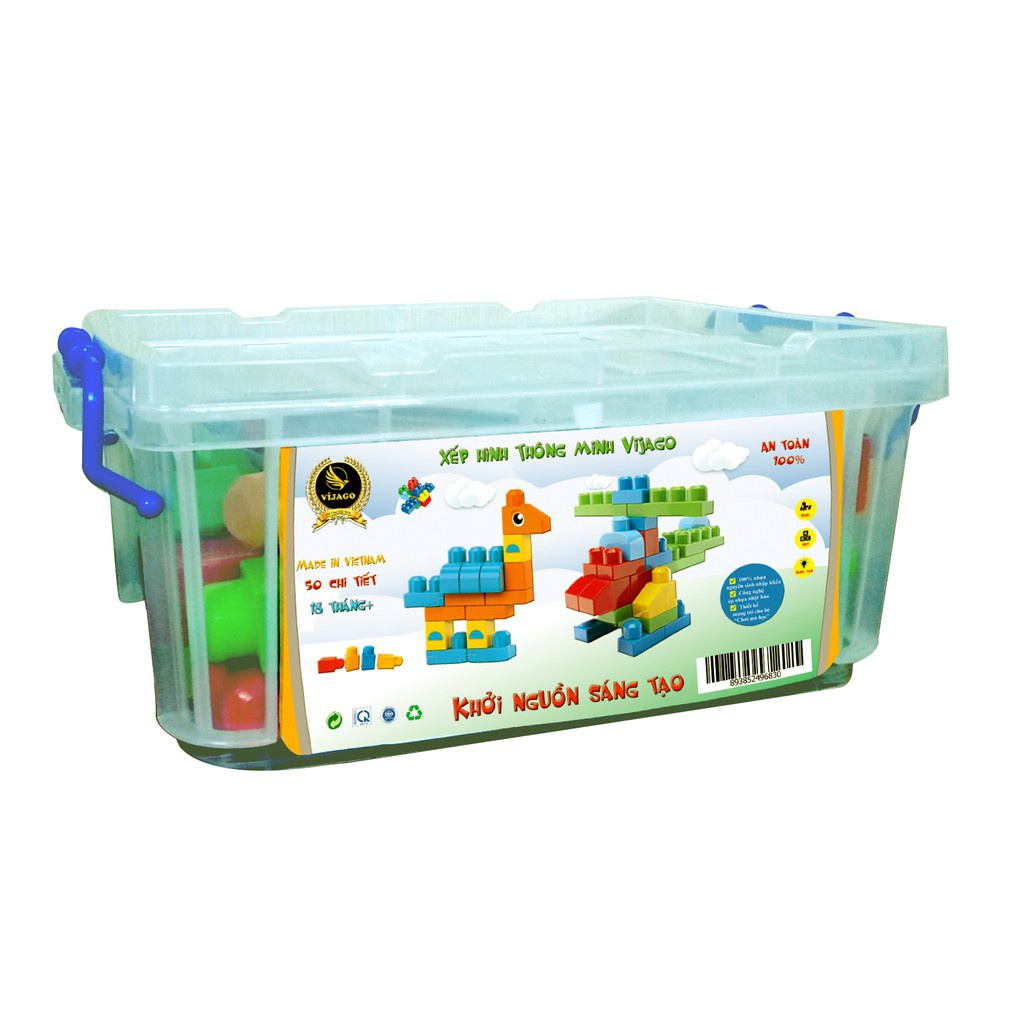 ( Chính Hãng)Đồ Chơi Khời Nguồn  Sáng Tạo 50 Món Tặng Hộp Đựng Tiện Lợi