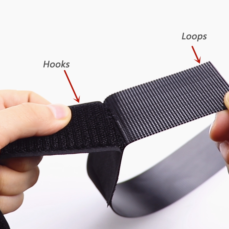 Velcros Hot Black Sew On Not Self Dính Hook and Loop Tape pxa7
