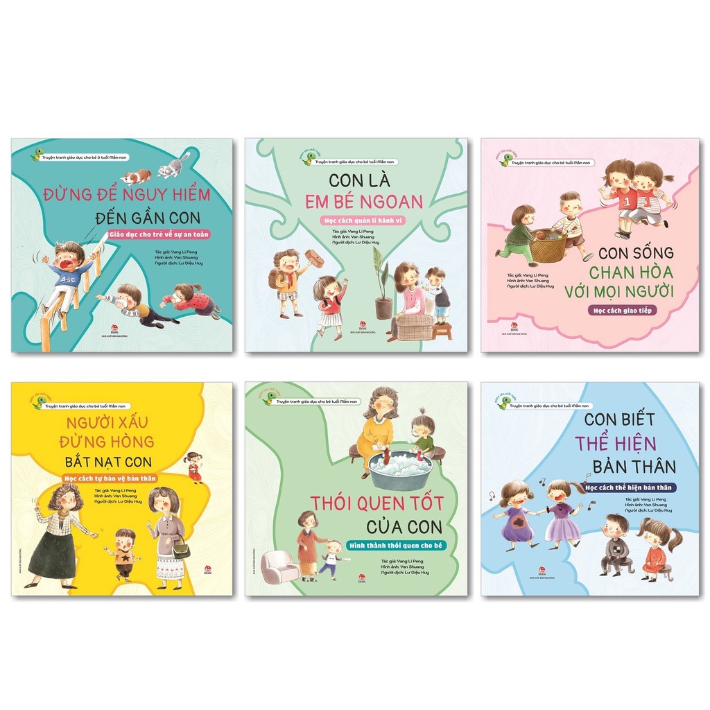 Sách - Khôn lớn mỗi ngày - Con là em bé ngoan - Học cách quản lí hành vi - Bộ 6 cuốn lẻ tùy chọn -KDKH10667TC