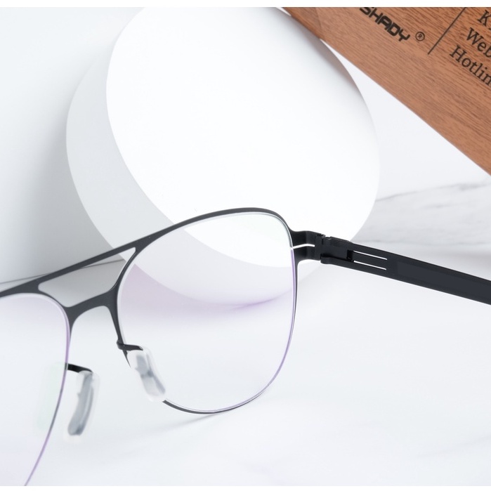 Gọng Kính Cận Thép Không Gỉ Shady Unisex G557