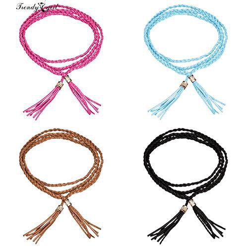 Thắt lưng kiểu dây bện tự buộc phong cách Bohemia