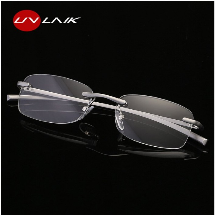 Kính lão thị Nhật bản trung niên kính viễn thị nam nữ cao cấp gọng khoan không vành siêu nhẹ KVN991UNIQUI