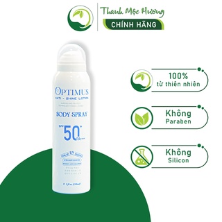 Xịt chống nắng body Thanh Mộc Hương Optimus Spray bảo vệ da 50ml
