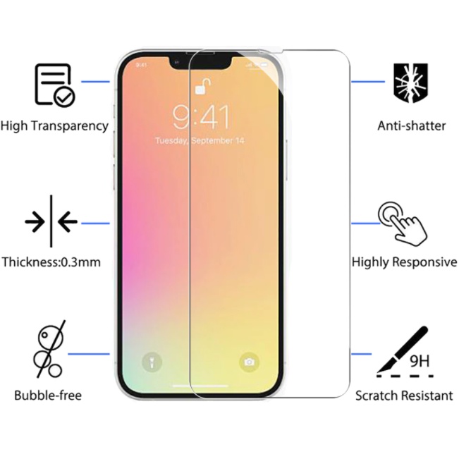 Miếng dán màn hình cường lực IP 13 mini , IP 13 , IP 13 pro , IP 13 promax