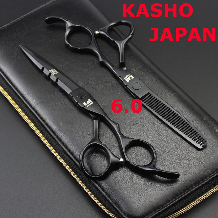 Bộ kéo cắt tóc Nhật nhập khẩu sắc bén và bền bỉ Kai Kasho K2 ( Tặng bao da+lược Tony + lọ dầu+ miếng da+ khóa)