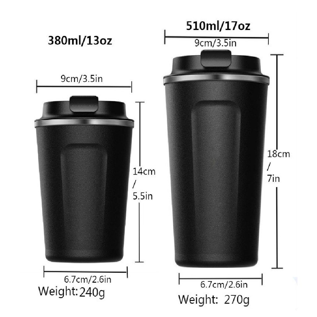 Ly Giữ Nhiệt Coffe cao cấp inox 304 dung tích 510ml giữ nhiệt đến 8h phong cách Hàn Quốc Danh Phát Store
