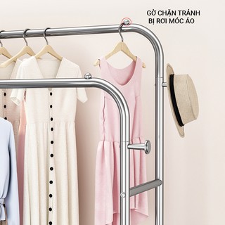Kệ treo quần áo vando, kệ để đồ kèm giá để dép cao cấp