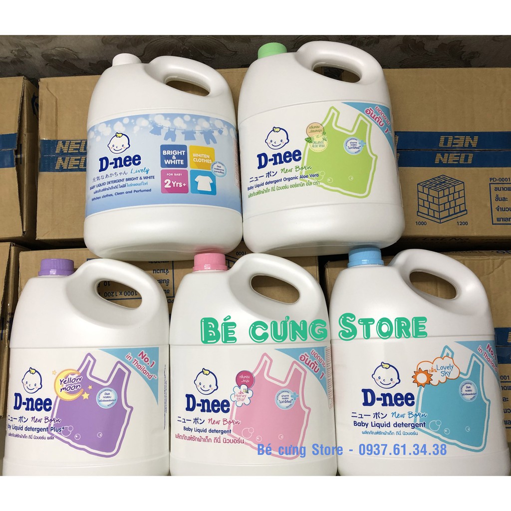 Nước giặt Dnee Thái Lan 3000ml chính hãng Có đủ màu