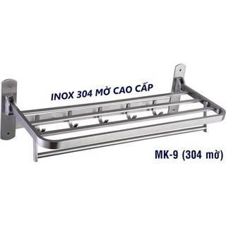 Máng treo khăn tầng giá treo khăn tầng đế đúc cao cấp inox 304 MK 9
