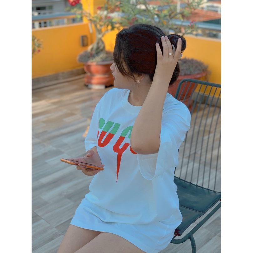 Áo thun tay lỡ Unisex GC Tia Sét, Áo Phông Cotton Nam Nữ AST.SHOP