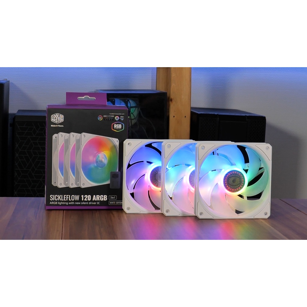 Bộ 3 Fan Cooler Master SickleFlow 120 ARGB 3in1