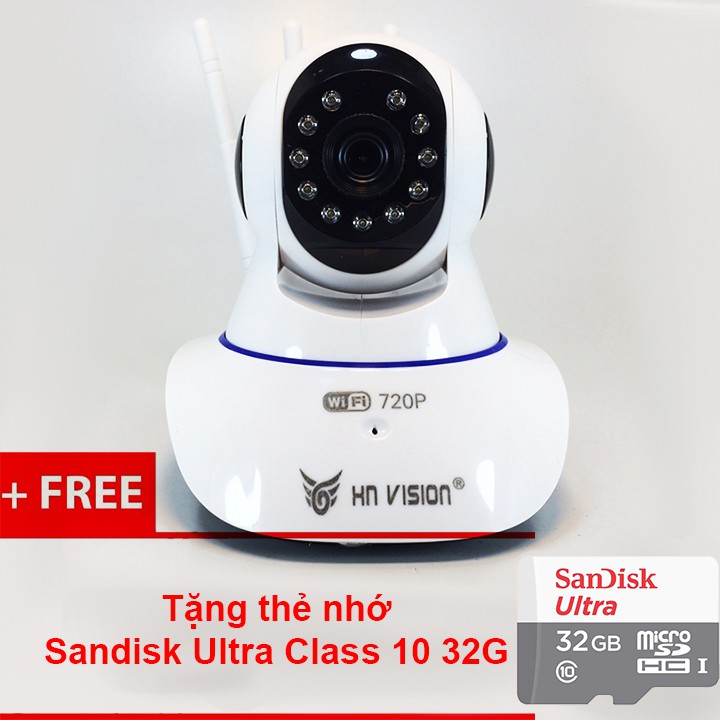 Camera IP Wifi HN Vision 3 râu 720P - YJ01 tặng thẻ nhớ 32G