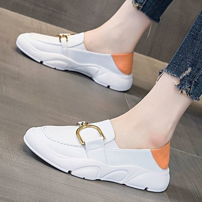 Giày Lười Da Đế Bằng Thời Trang Mùa Hè Cho Nữ | BigBuy360 - bigbuy360.vn