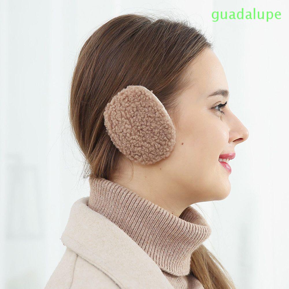 Chụp tai bằng lông cừu dày dặn giữ ấm mùa đông phong cách Hàn Quốc đơn giản cho nam và nữ