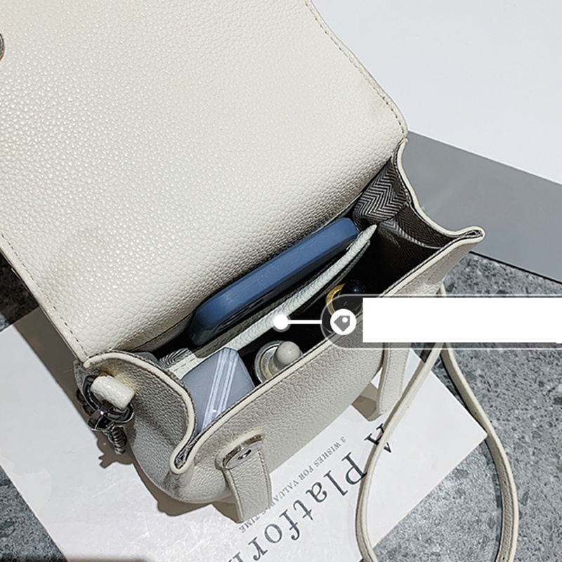 IELGY Túi Đeo Vai Màu Sắc Trơn Phong Cách Hàn Quốc Thời Trang Cho Nữ