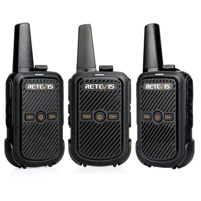Retekess RT15 Sạc FRS Khóa 16 Kênh Rảnh Tay Nhỏ Cho Người Lớn Trẻ Em (3 Chiếc)