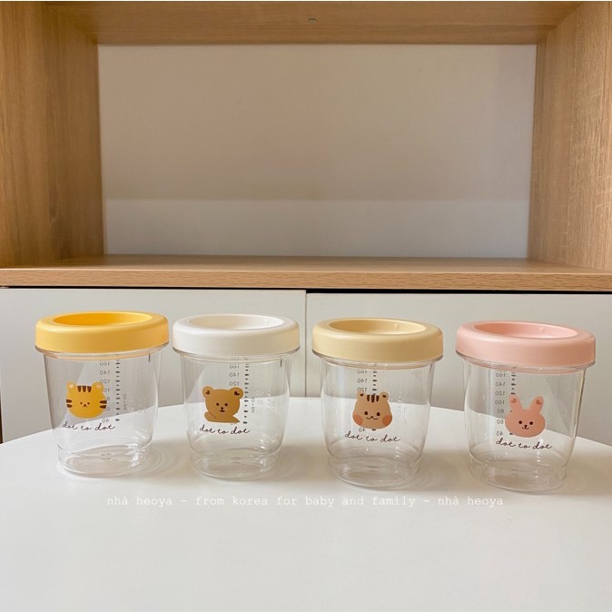 SET 3 HŨ TRỮ ĐỒ ĂN DẶM CHO BÉ DOTTODOT X TGM MADE IN KOREA