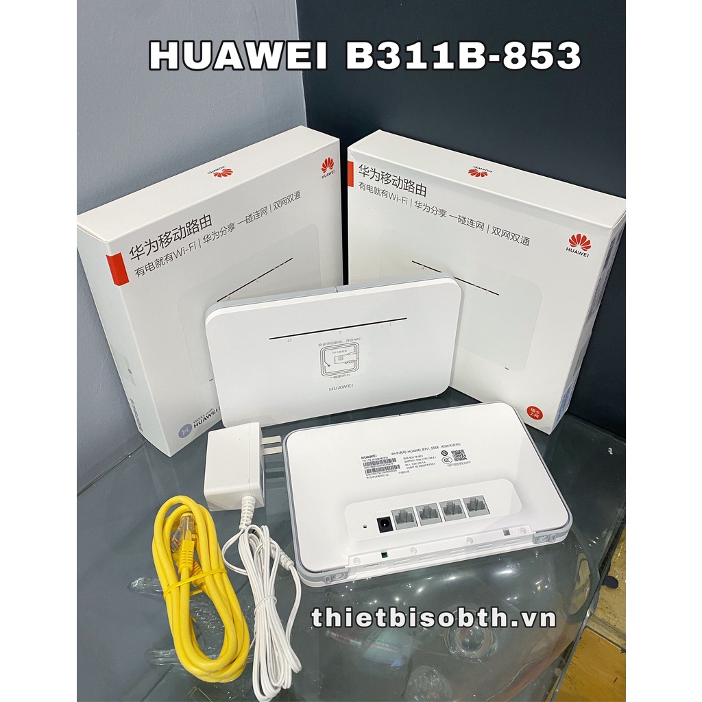 Bộ phát wifi từ sim 3G/ 4G Huawei B593 B593s-931 Tốc độ cao 300Mbps, Tặng kèm 2 Anten Wifi