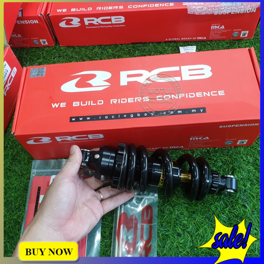 Phuộc xe Winner/Sonic RCB s2 đen ty vàng 229mm hàng Racing Boy chính hãng - s2w