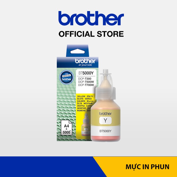 Mực in phun màu Brother BT5000Y (vàng) cho máy in phun dòng T-series