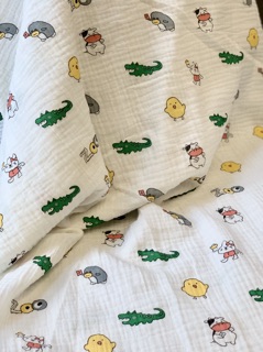 Vải xô nhăn crinkle muslin (1 mét)