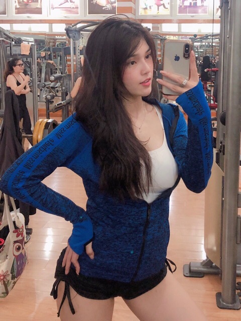 ÁO KHOÁC TẬP GYM NỮ TAY CHỮ MỚI | BigBuy360 - bigbuy360.vn