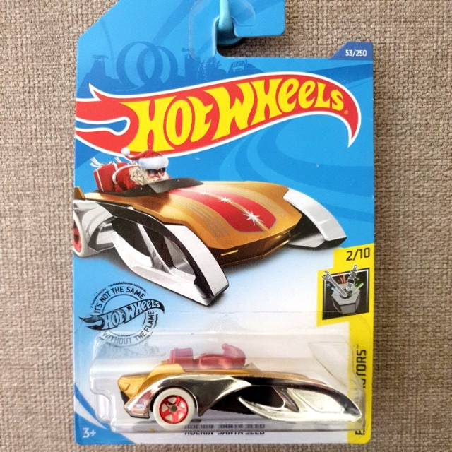 Hot Wheels Mô Hình Nhân Vật Rockin Santa Sled Màu Vàng / Bạc