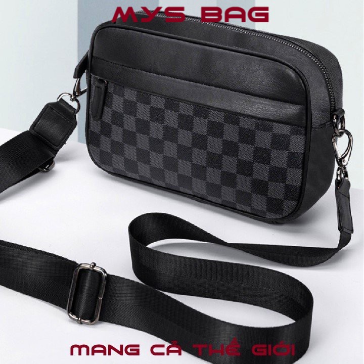 Túi đeo chéo ngực Túi đeo chéo nam nữ phong cách họa tiết caro Mys Rosa Bag
