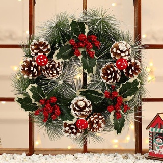 Vòng nguyệt quế trang trí Noel size 30-40cm