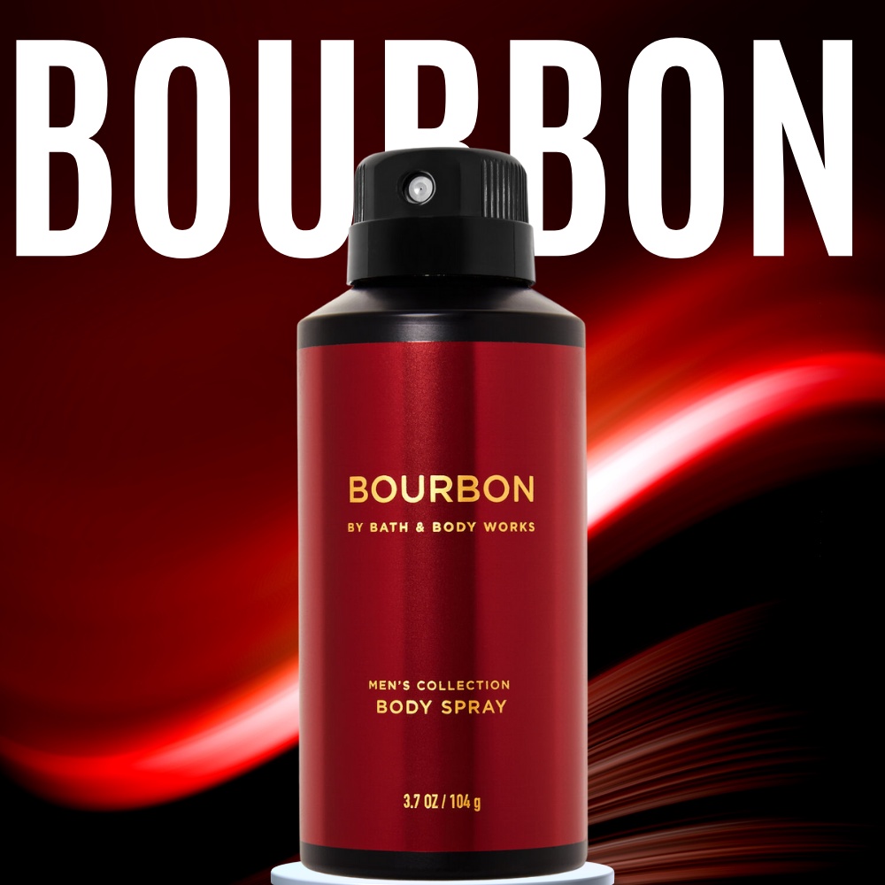 Xịt Thơm Toàn Thân Nam Bath & Body Works Bourbon Body Spray - Mùi Hương Năng Động Sảng Khoái Chai 104g