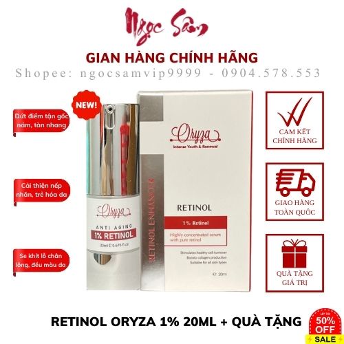 Retinol Oryza 1% Ngừa Nám, Mịn Da