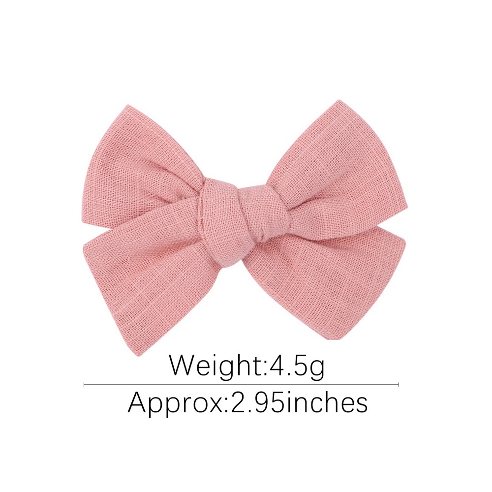 2 Kẹp tóc KIDSBOWS phối nơ màu trơn dễ thương cho bé gái