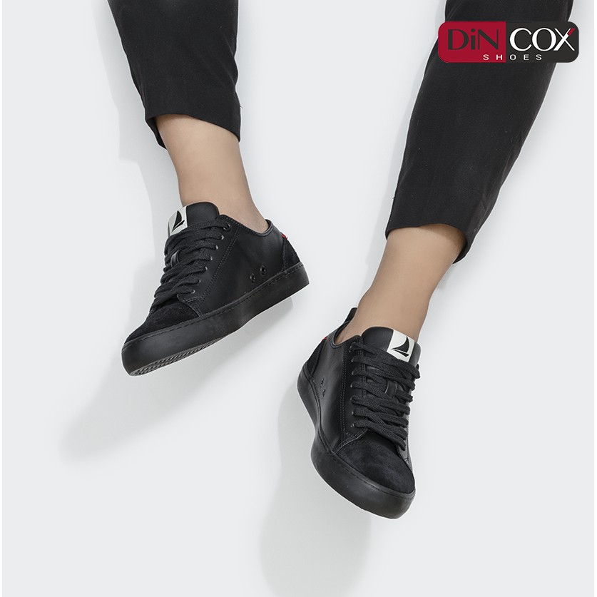 Giày Sneaker Da Nam DINCOX C17 Cách Điệu, Nhã Nhặn Full/Black