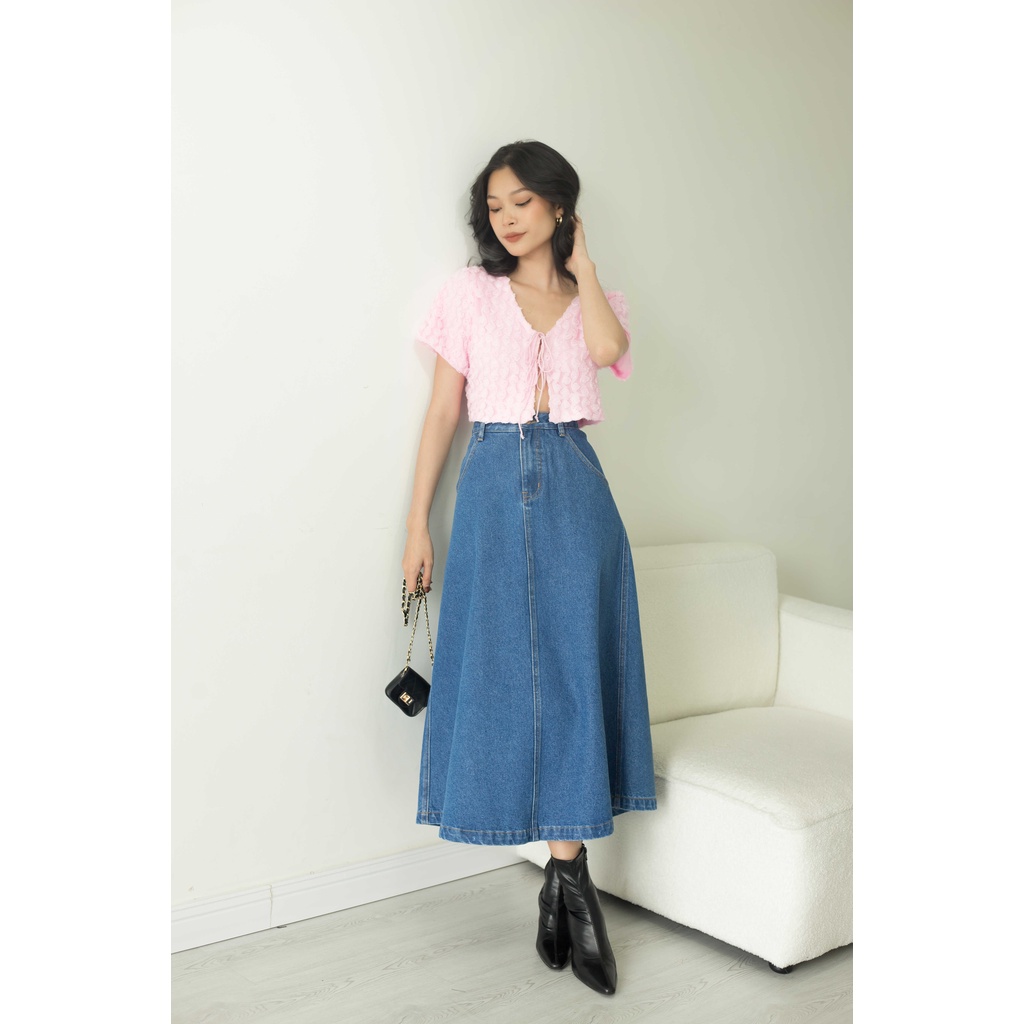 GOÛT DE JUN - Chân váy jeans dài nữ - Cody Jean Skirt